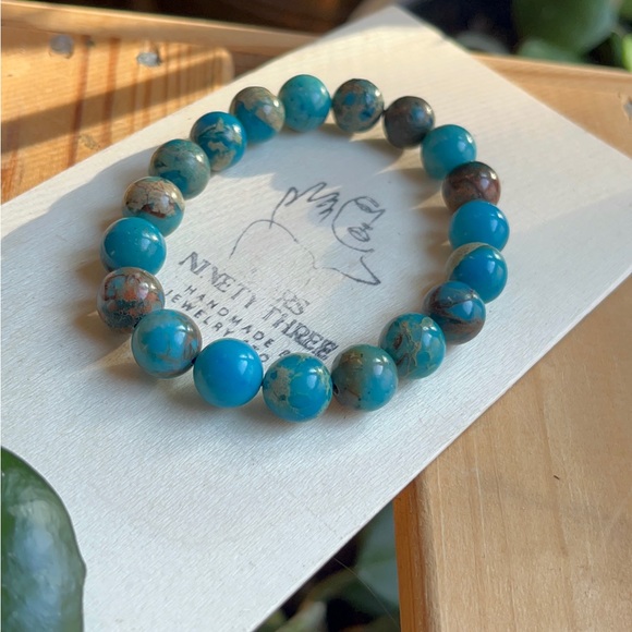 BLUE BROWN IMPERIAL JASPER - Picture 2 of 3